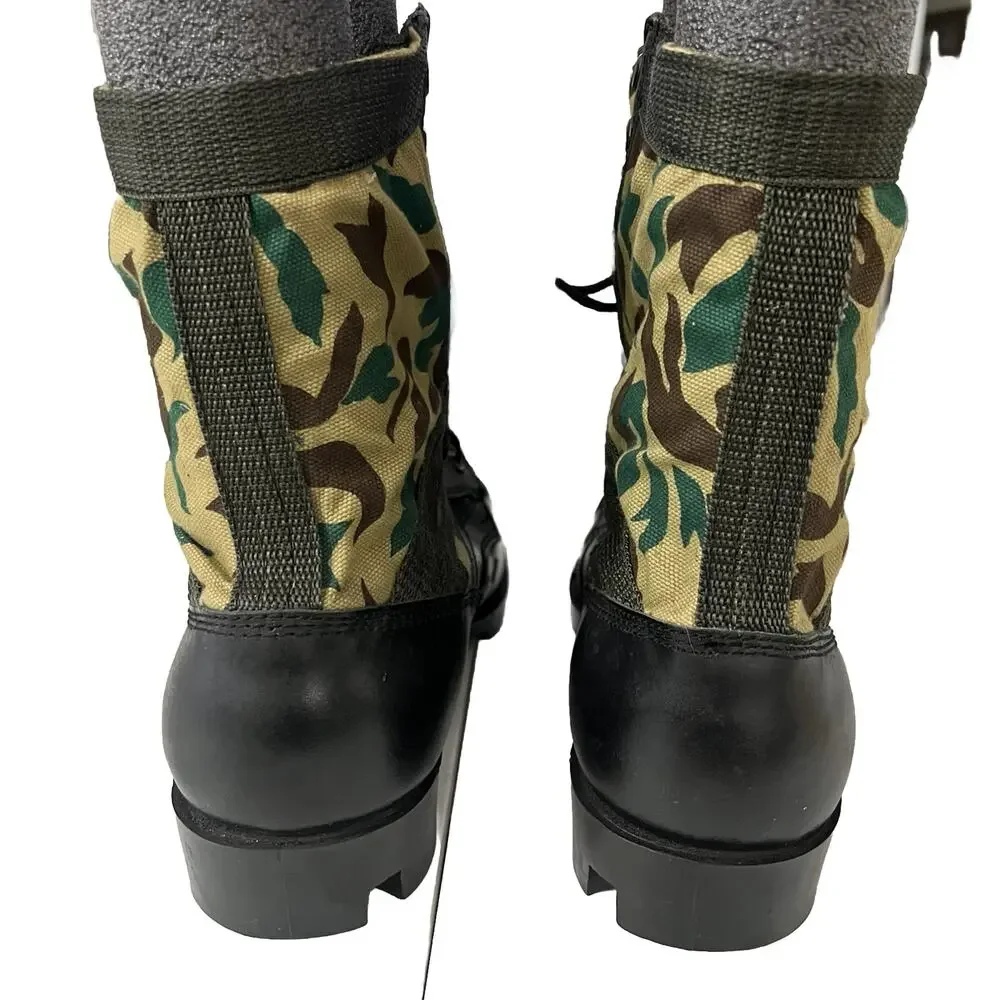Vintage KOREA MADE US Military Vietnam Jungle Combat Boots Size 15R UNUSED